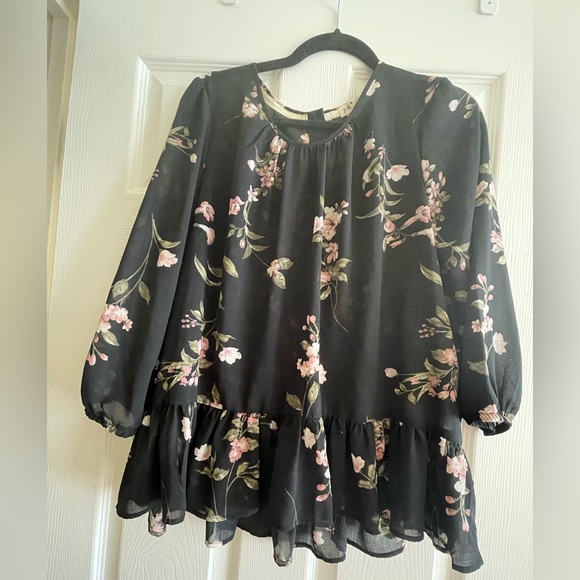 Jolt Floral Sheer Blouse Button Up
Back - Size XL - Picture 1 of 5